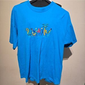 Waikiki hawaii vintage t shirt embroidered 90s size xl made in USA b35